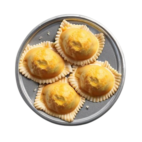 Cheese-filled ravioli