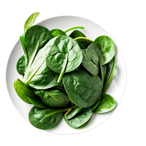 spinach and/or broccoli